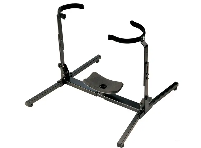 K&M 14945 Tuba gulvstativ Sort justerbart 